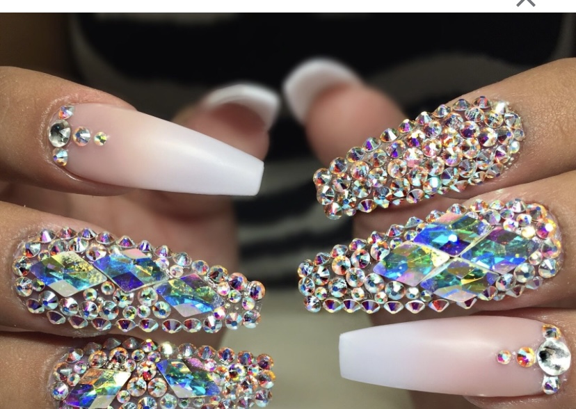 Swarovski Crystal Nail Design