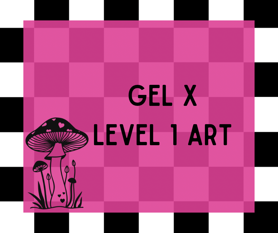Gel X Extensions with Level 1 Art