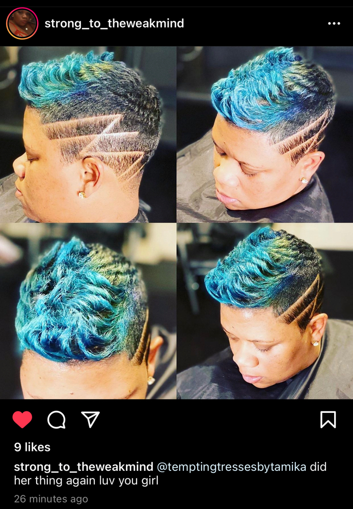 Wrap/Curl/Vivid Color(Short Hair)