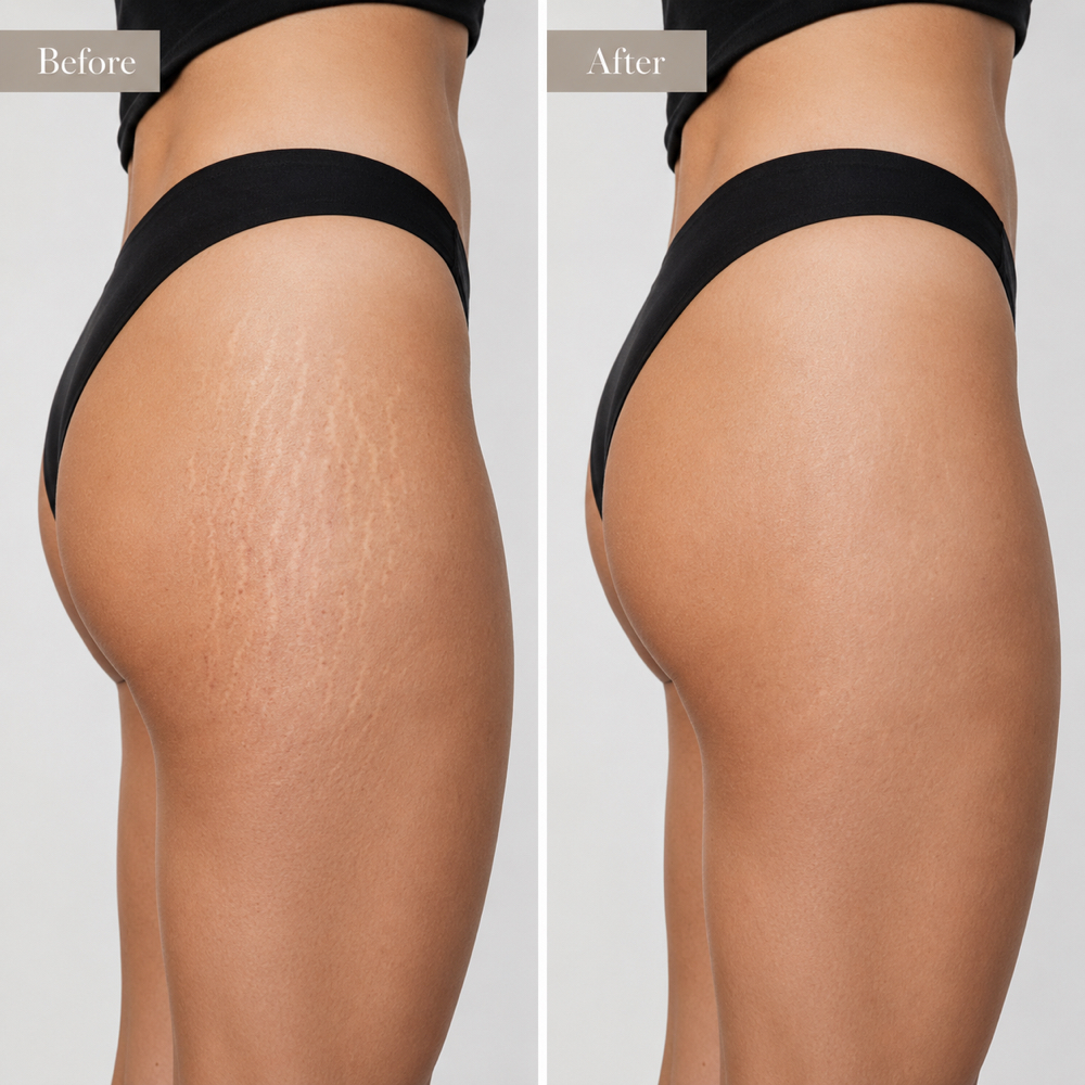 Outer Thigh Stretch Mark Camouflage at Restored Hue Paramedical Studio in Atlanta, GA