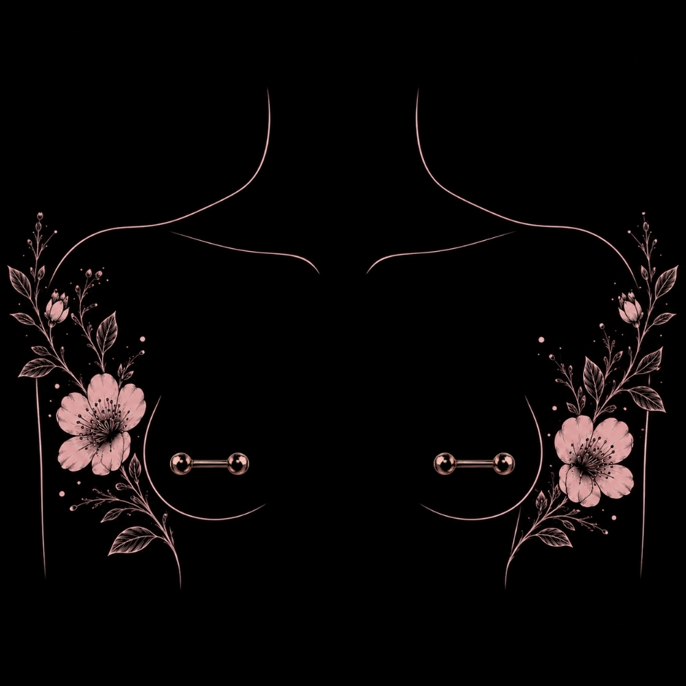 Nipple Piercings at Blackthorn Piercing and Fine Jewelry in Derry, NH