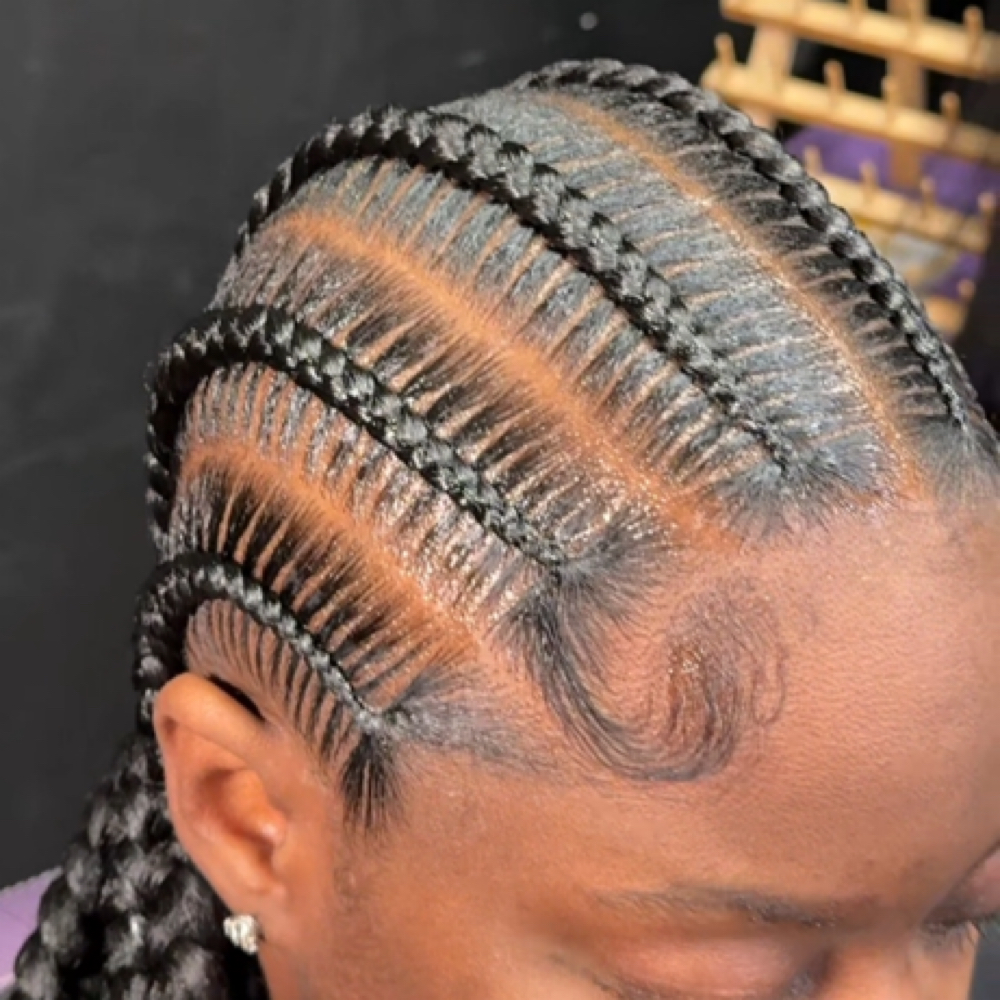 6 Stitch Braids at BraidedBySani in Vallejo, CA