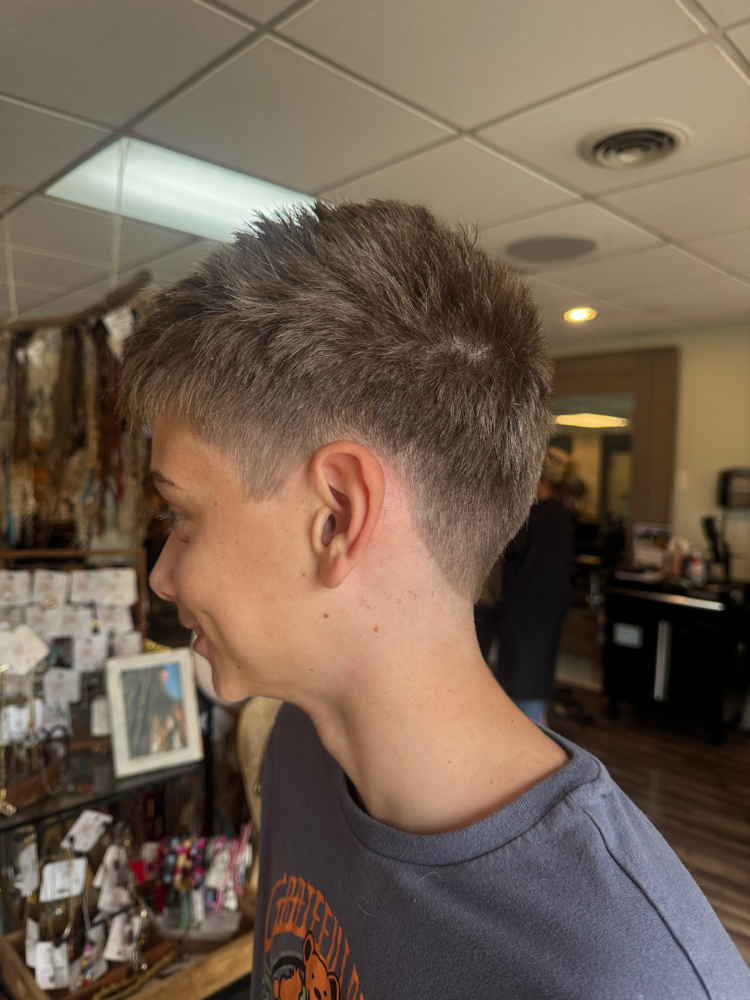 Boy Kid Cut at MopHeads - Zach Hunter in Fayetteville, NC