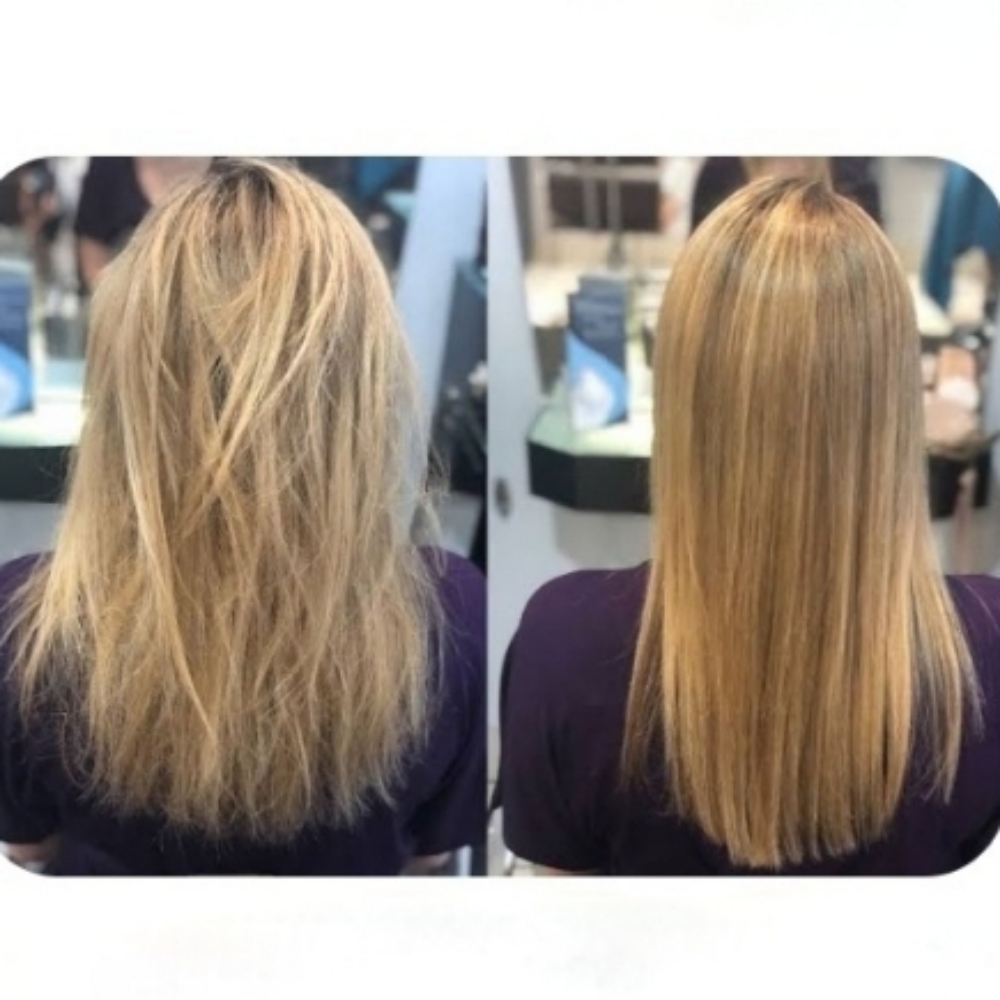 Brazilian Blowout (Wavy-Straight) at Sandy's Hair Expressions ~ The Hair Extensions Salon in Carmel, IN