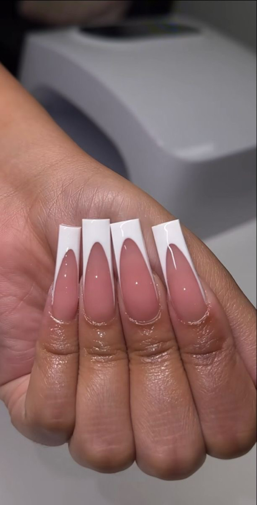 Long French Nails