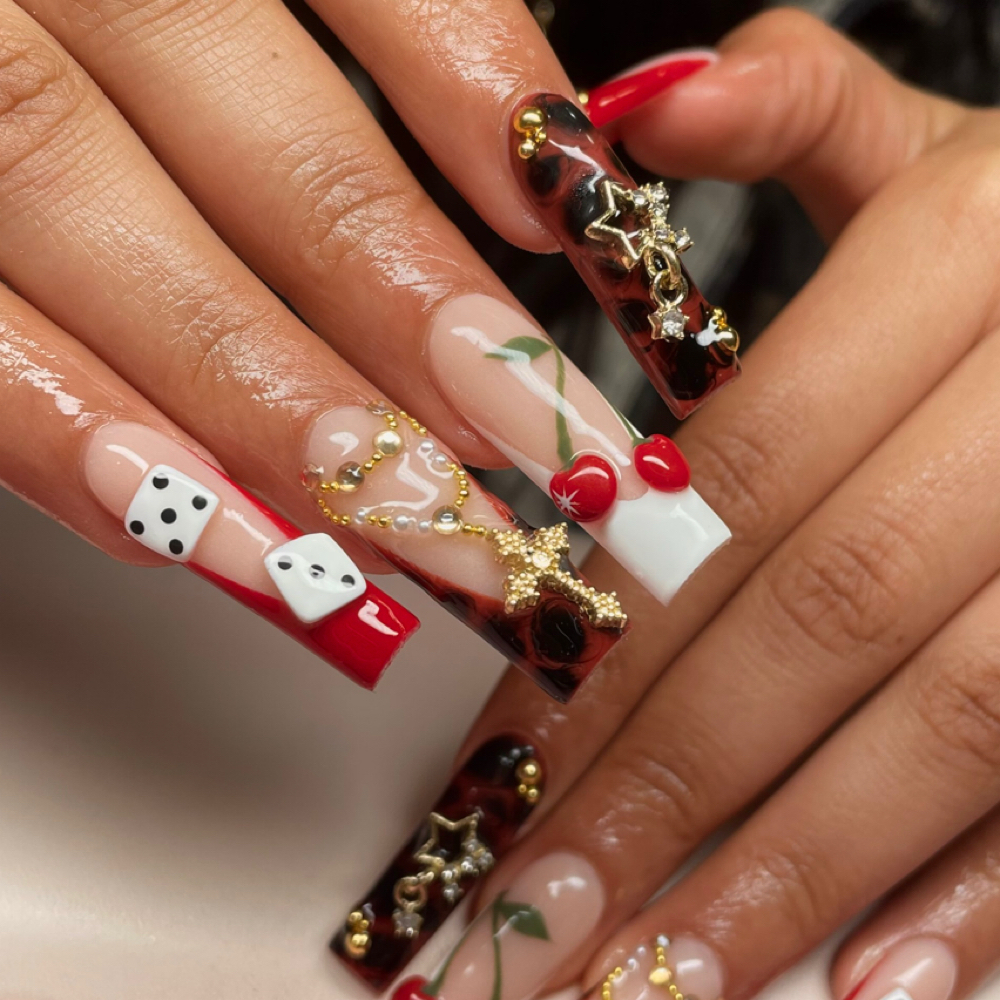 Extra Long Acrylic Fill at Nails By Bean in Medford, OR