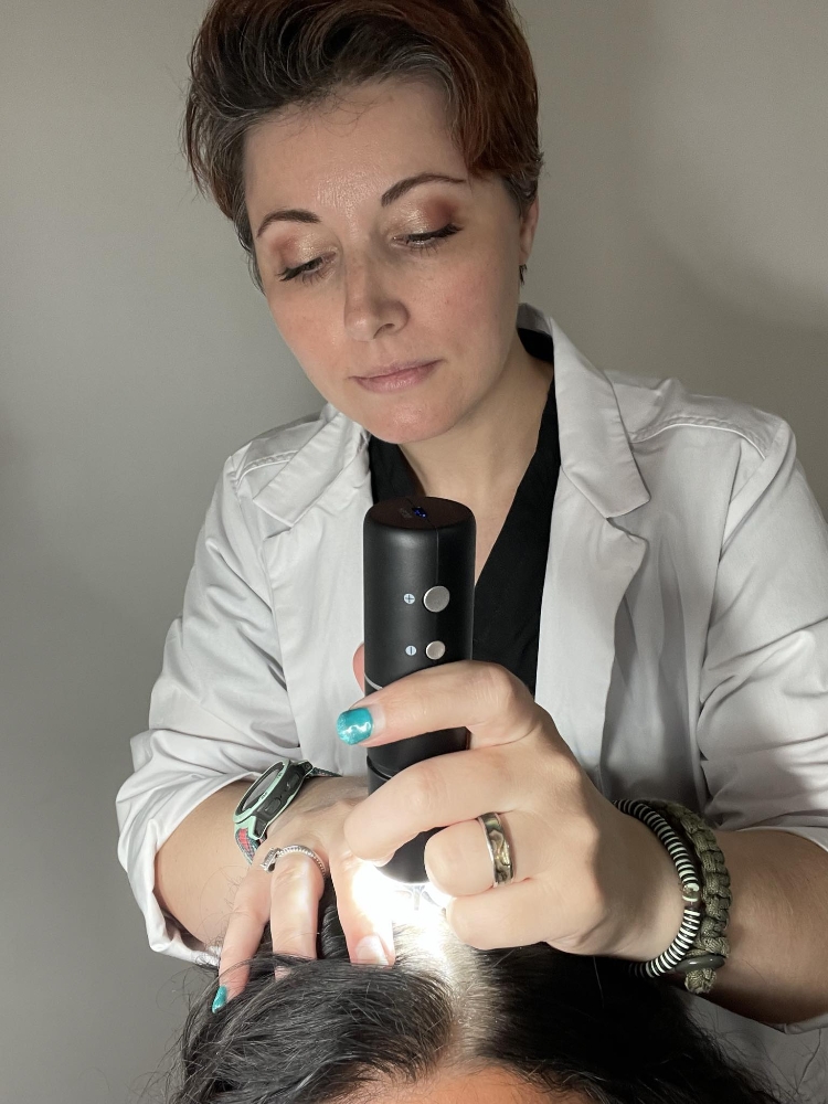 Scalp Check at The Beauty Barn / Zapf Health & Aesthetics in Cresaptown, MD