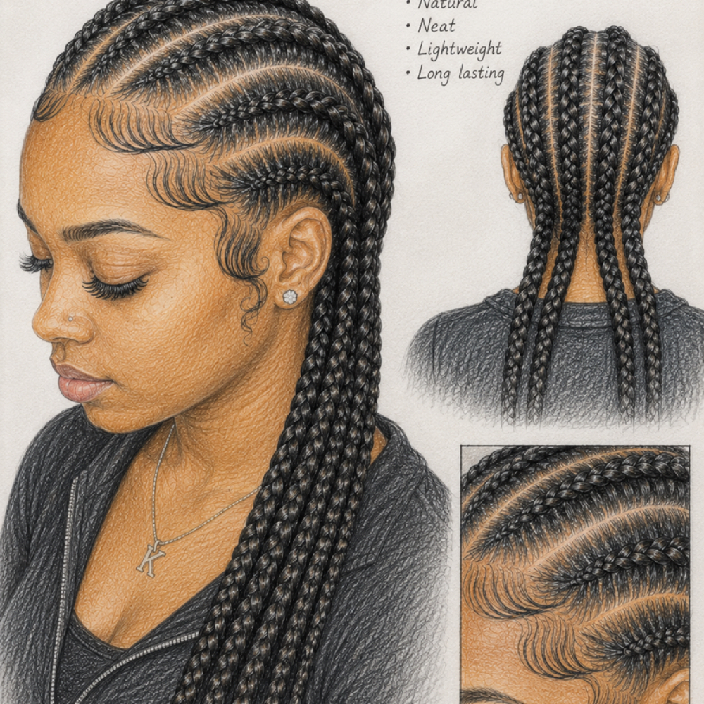 Feed-In Braids at KayBraids