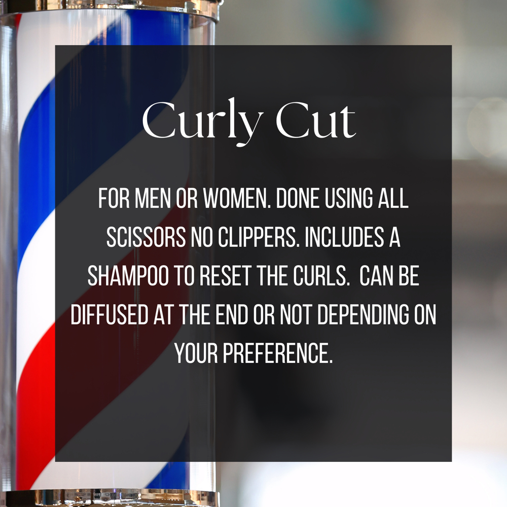 Curly Cut at Chelsea’s Barber Shop in Andover, MA