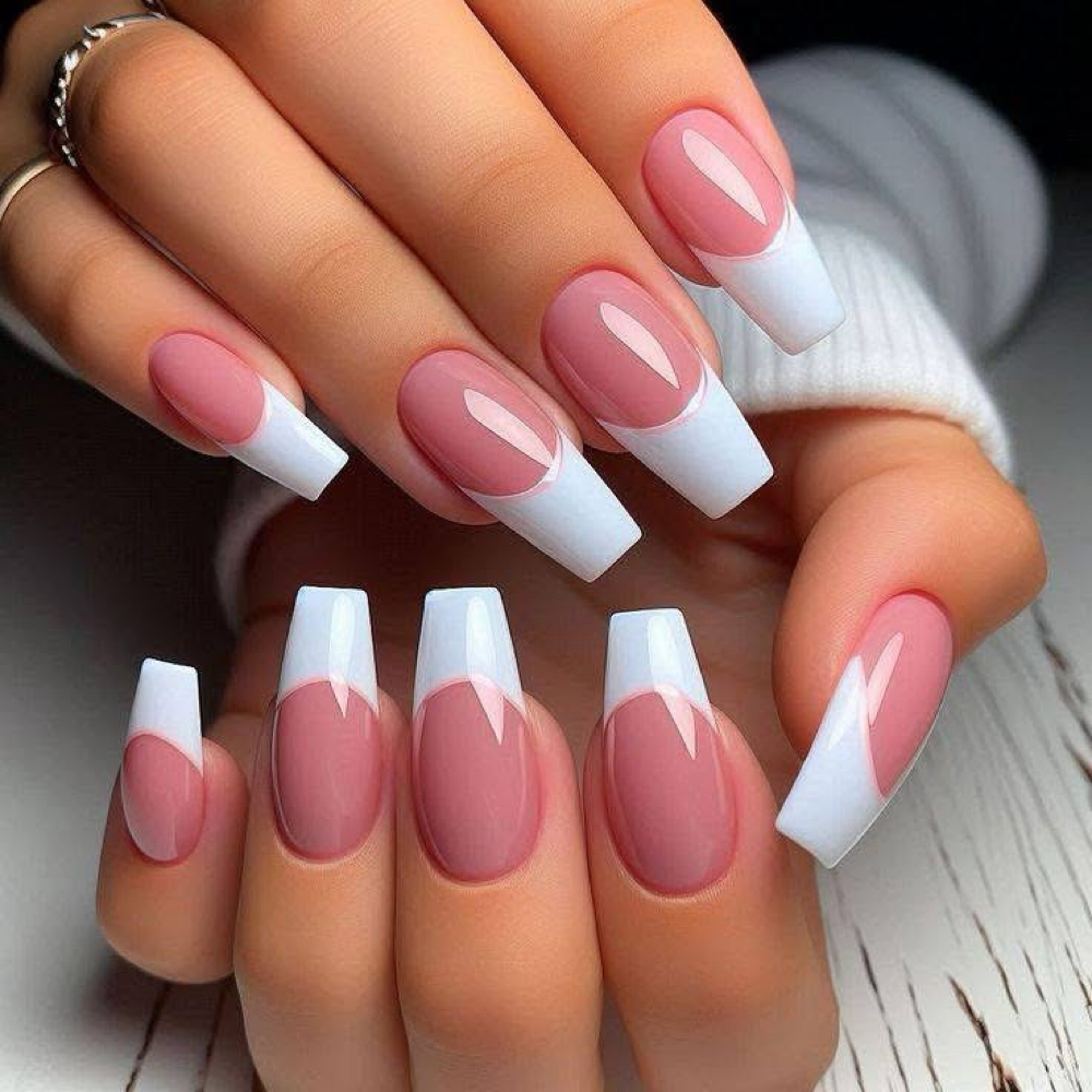 Pink & White Fill at Lily Nails Studio in Columbus, OH