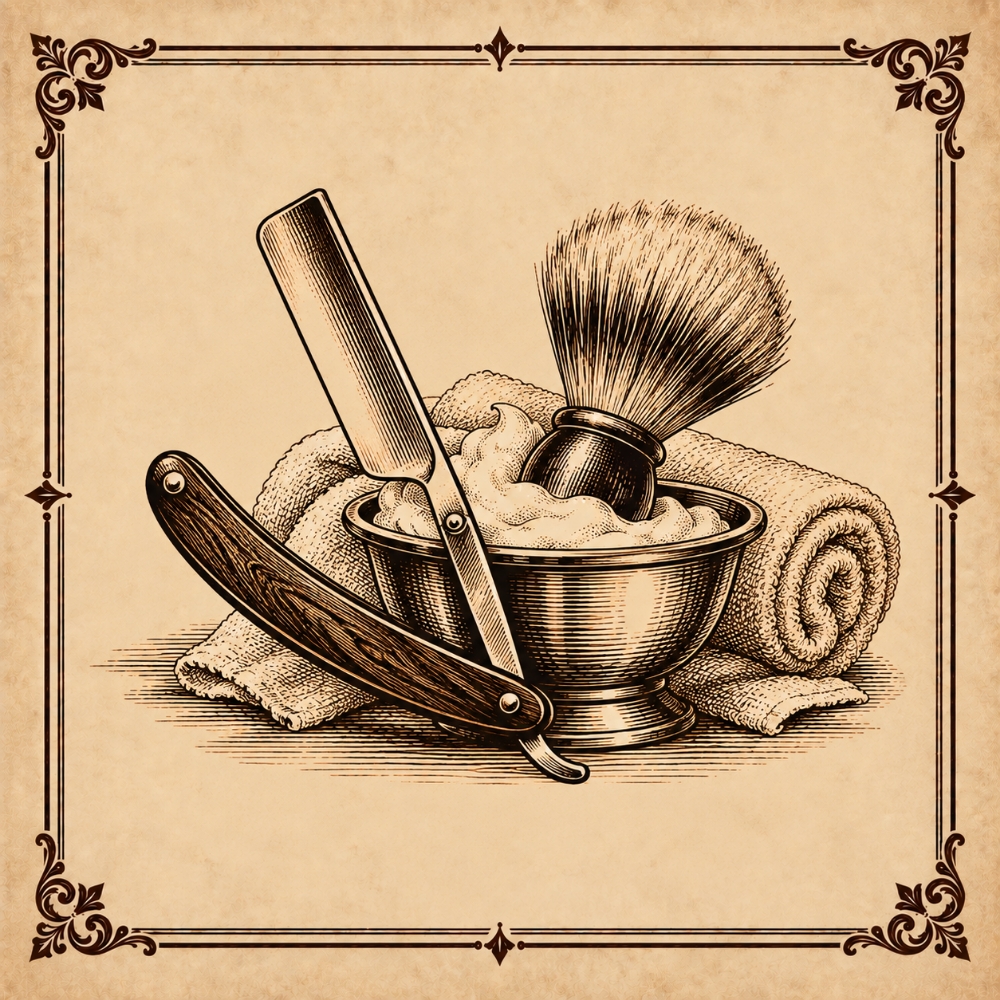 Hot Towel Head And Full Face Shave at Hello Handsome Barbershop in Carlsbad, CA