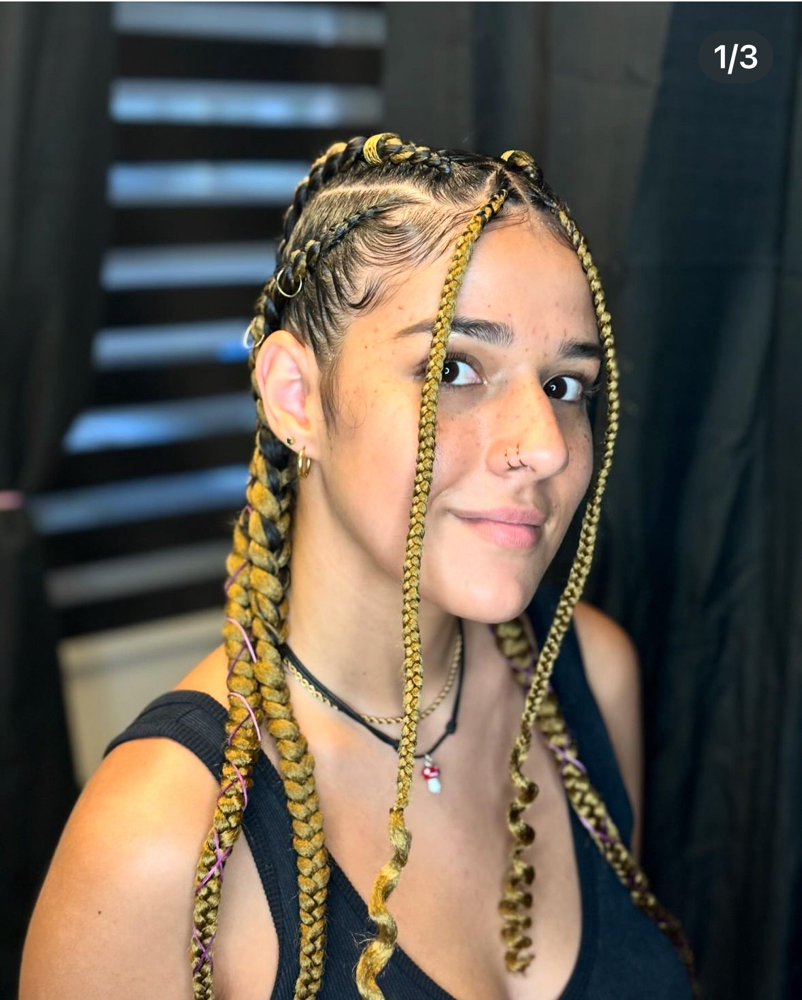 4 cornrows