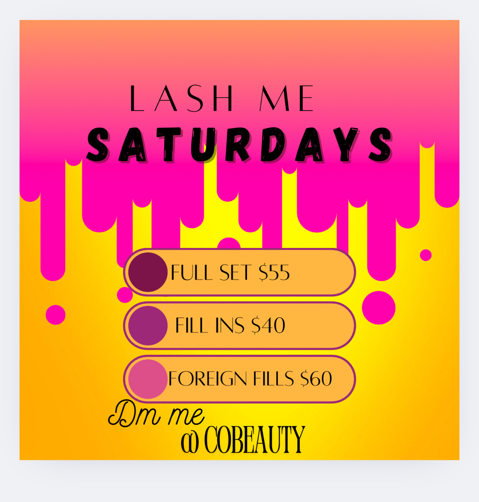 Lash Me Saturday