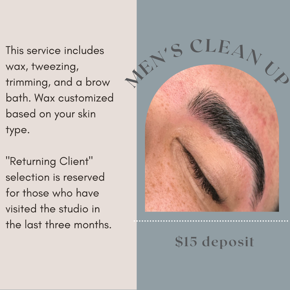 Men’s Brow Clean Up