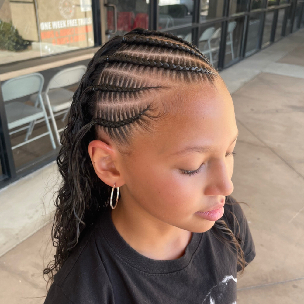Braided Half Up at Mane Persuasion in Moreno Valley, CA