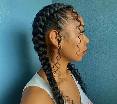 2 CORNROW WITH HAIR ADDED