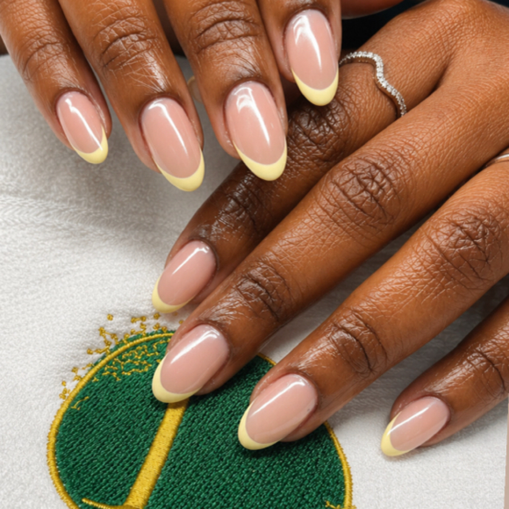 Builder Gel Overlay manicure at Exclusive by luxury beauty space in Elizabeth, NJ