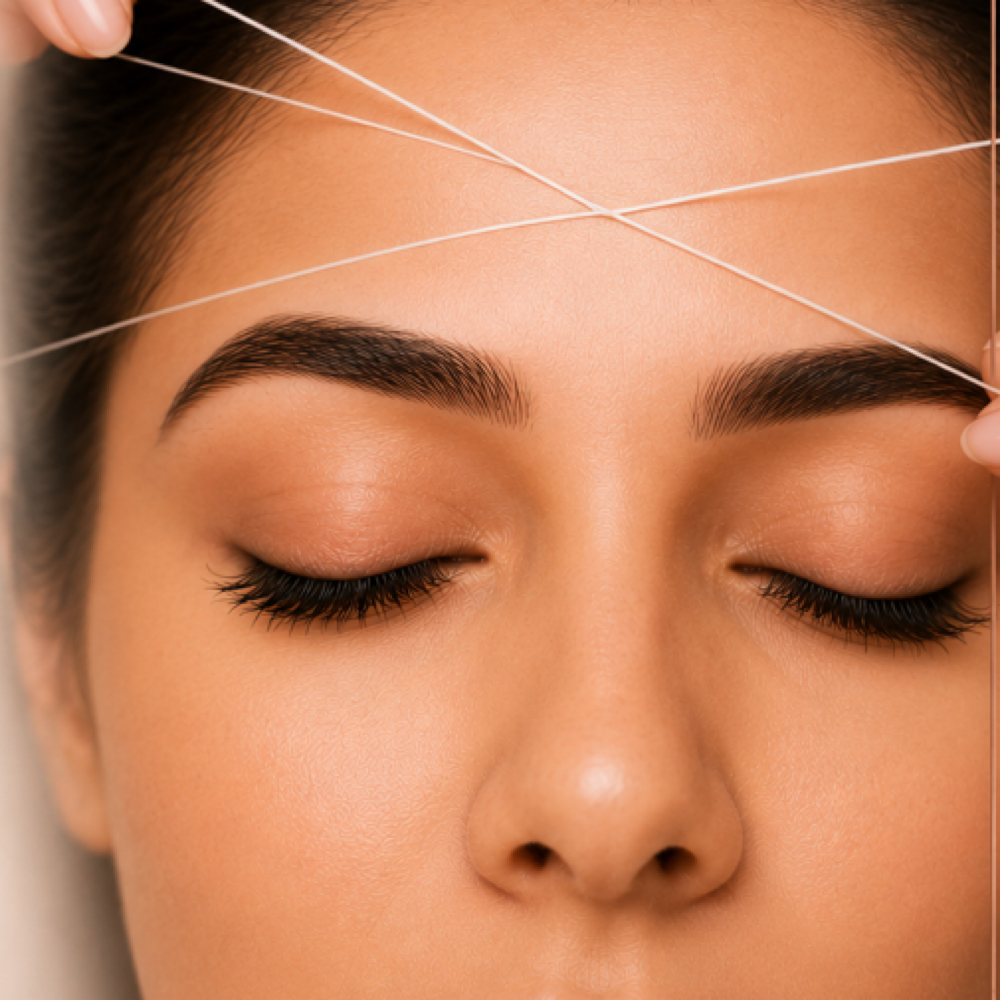 Eyebrows & forhead Threading at Babina’s brow studio in Vienna, VA