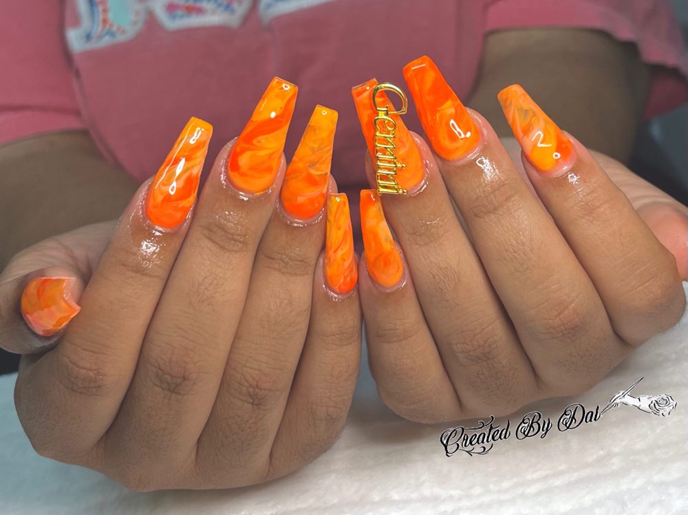 Long French/Ombre/Marble