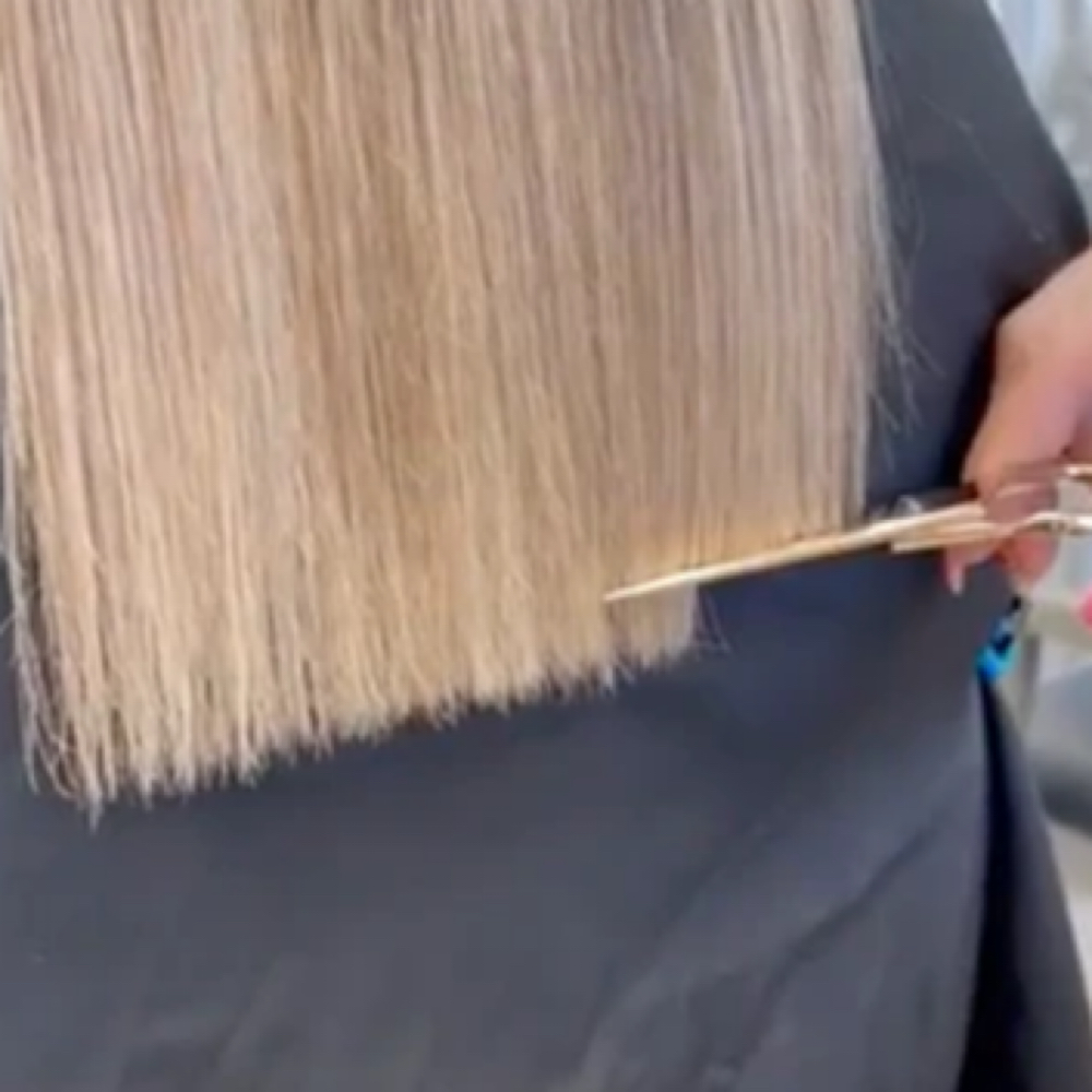 Dry haircut at Emerald Salon in Harrisonville, MO