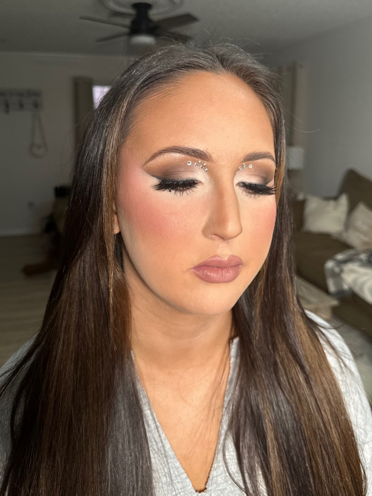 Extra Glam Makeup + Lashes