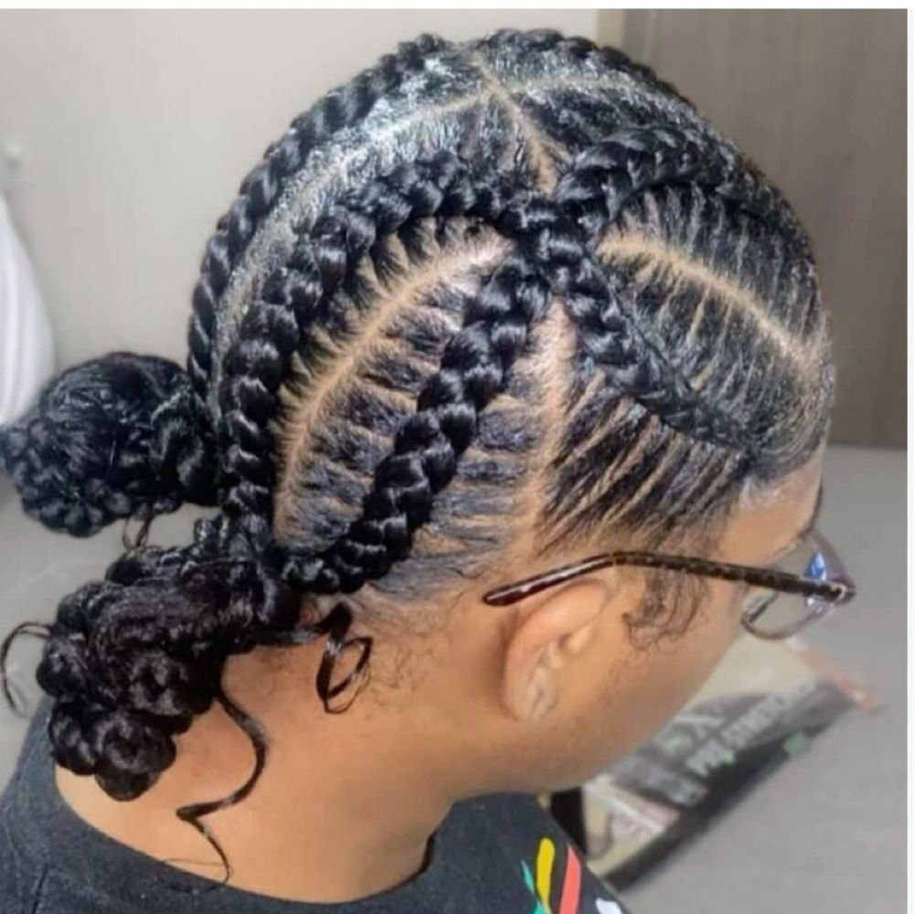 4 Criss Cross Braids at Natasha Martin Hair Vision LLC in Greensboro, NC