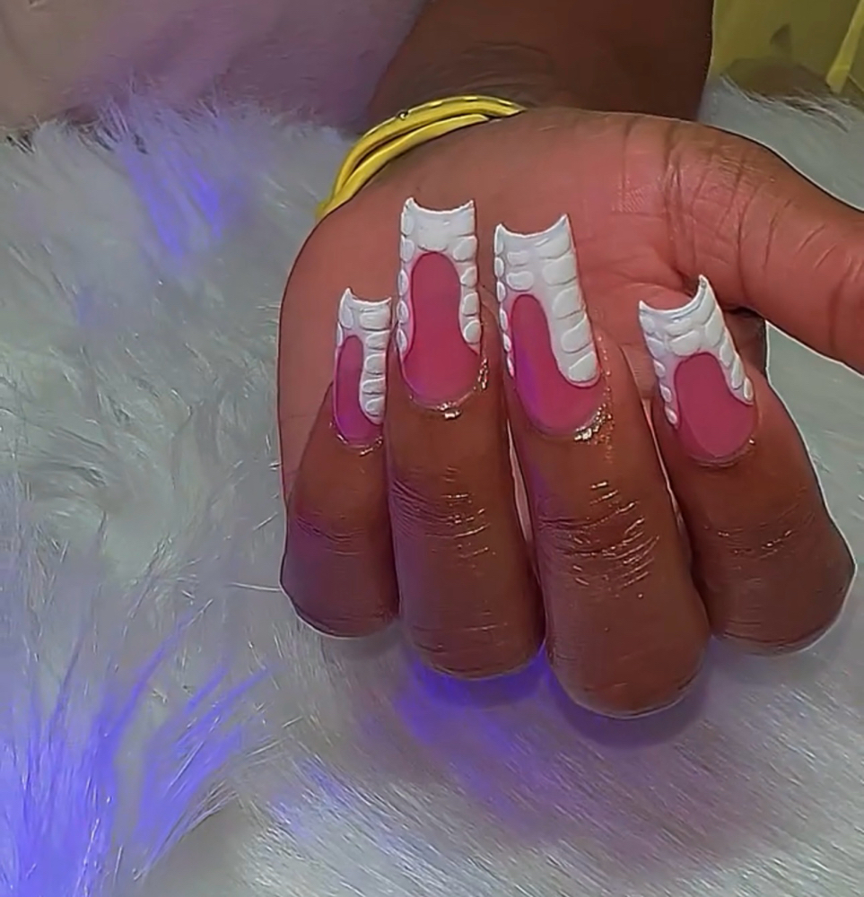 𝐅𝐮𝐥𝐥 𝐒𝐞𝐭ᴹᴱᴰ (ᴺᴼ ᴰᴱˢᴵᴳᴺ) at Lewii Luxe Nails Cartel in Princeton, TX