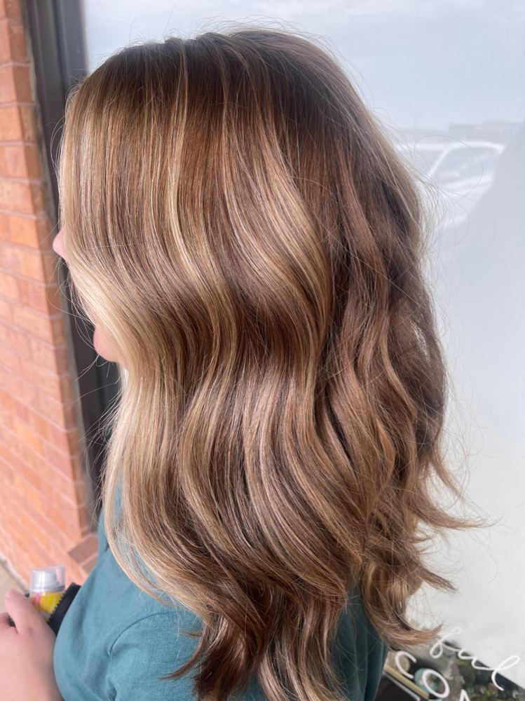 Root Touch Up & Partial Balayage