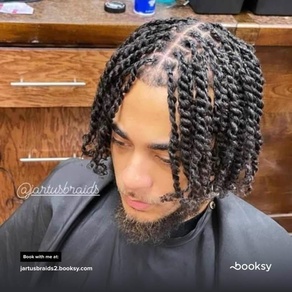 Two Strands Twist at Jartu's Braids beauty bar 🇱🇷 in Monroe, LA