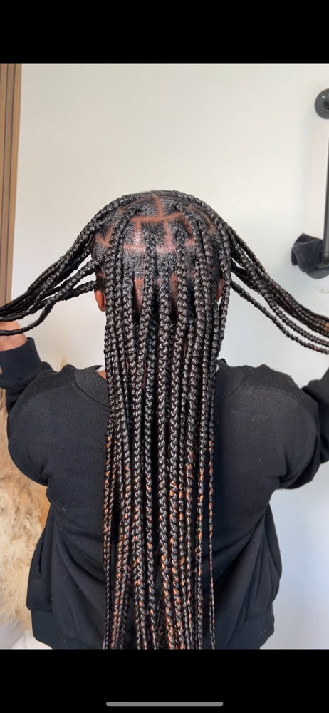 Large Knotless Waist Length