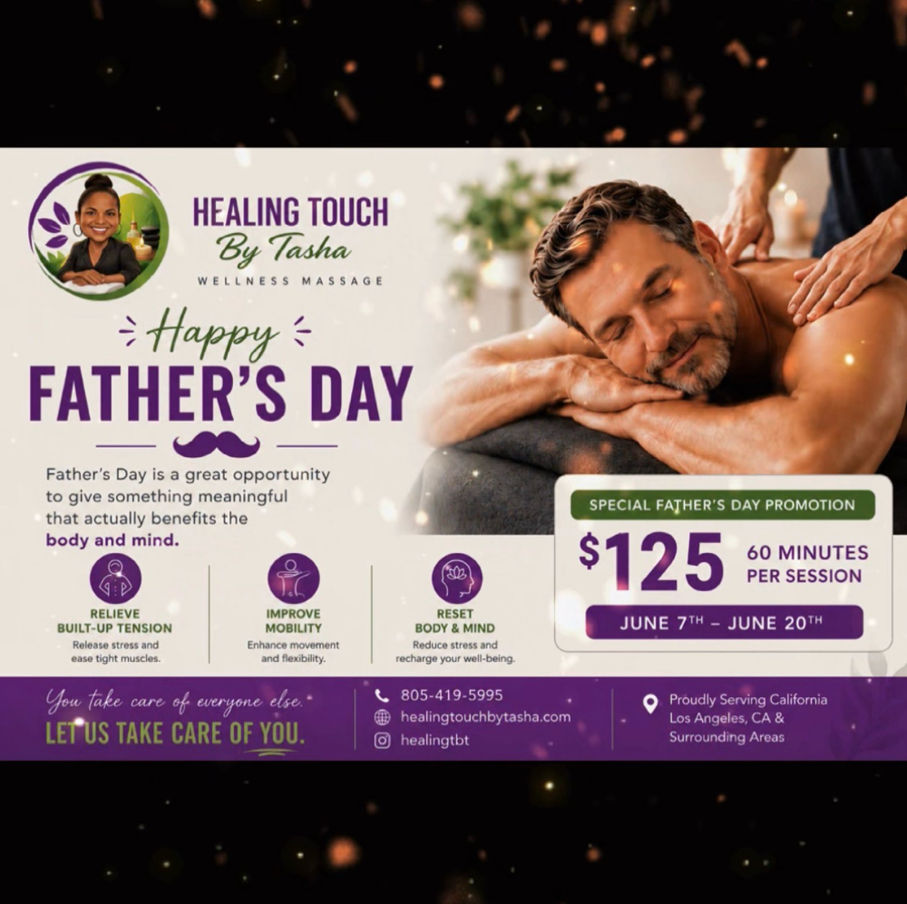 Fathers Day Special at Healing Touch by Tasha in Tarzana, CA