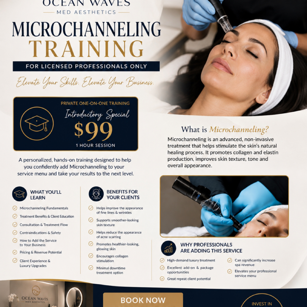 MICROCHANNELING TRAINING at Ocean Waves Med Aesthetics in Oviedo, FL