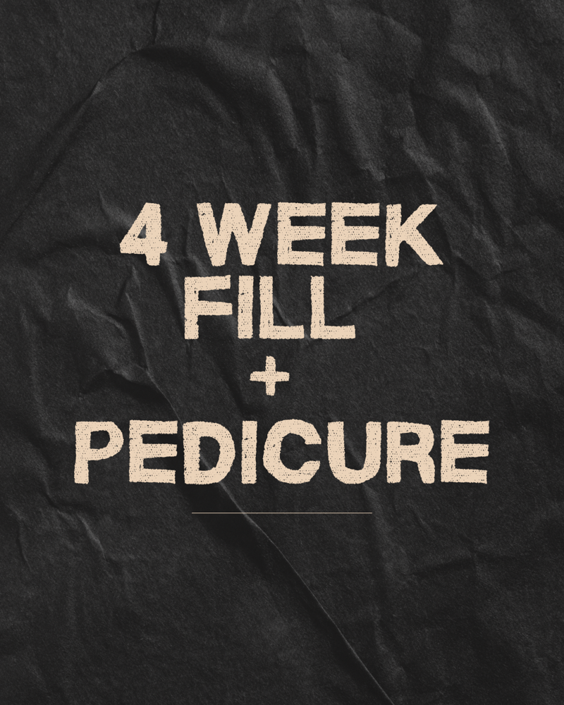 4 week Fill & Pedicure Combo