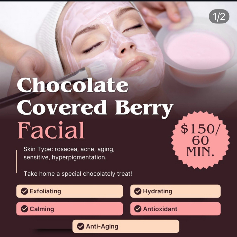 Chocolate Covered Berry Facial at Glo Skin Aesthetics in Morgantown, WV