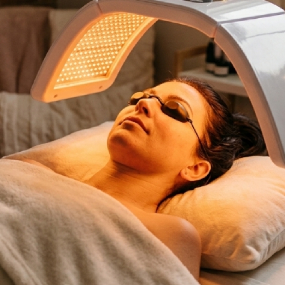 Led light therapy at Radiant Roots Skincare and Wellness LLC in Denver, CO