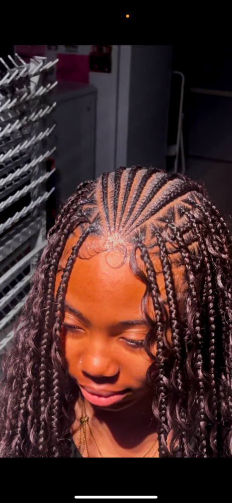Flip Over Fulani Braids