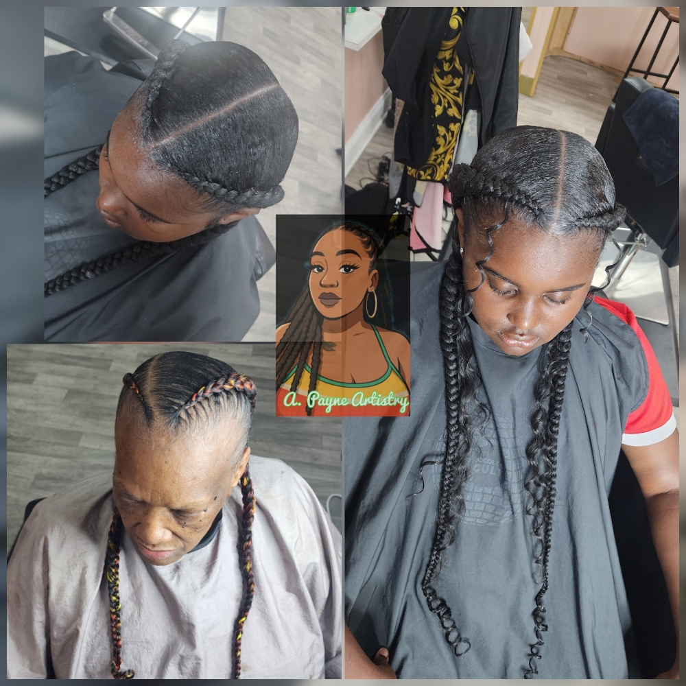 2 Feed In Braids at Tanya Chamberlain in Stockton, CA