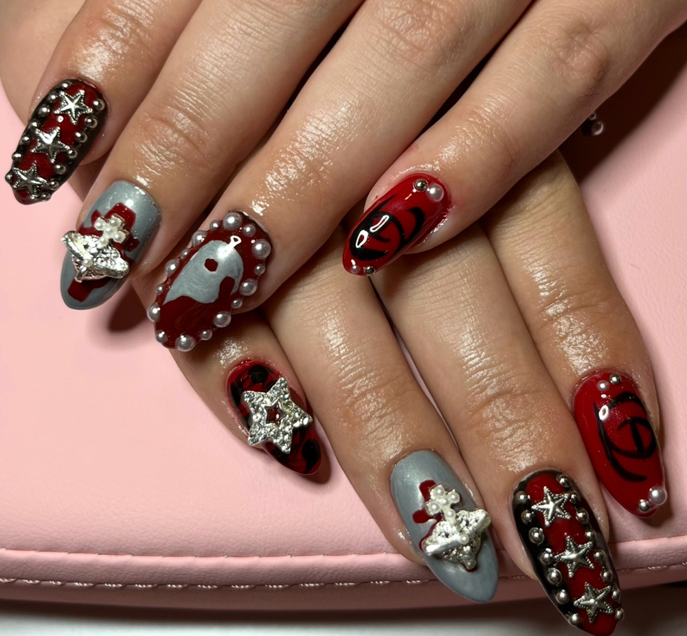 Full Design Full Bling at Nails by Shelby in Lexington, KY