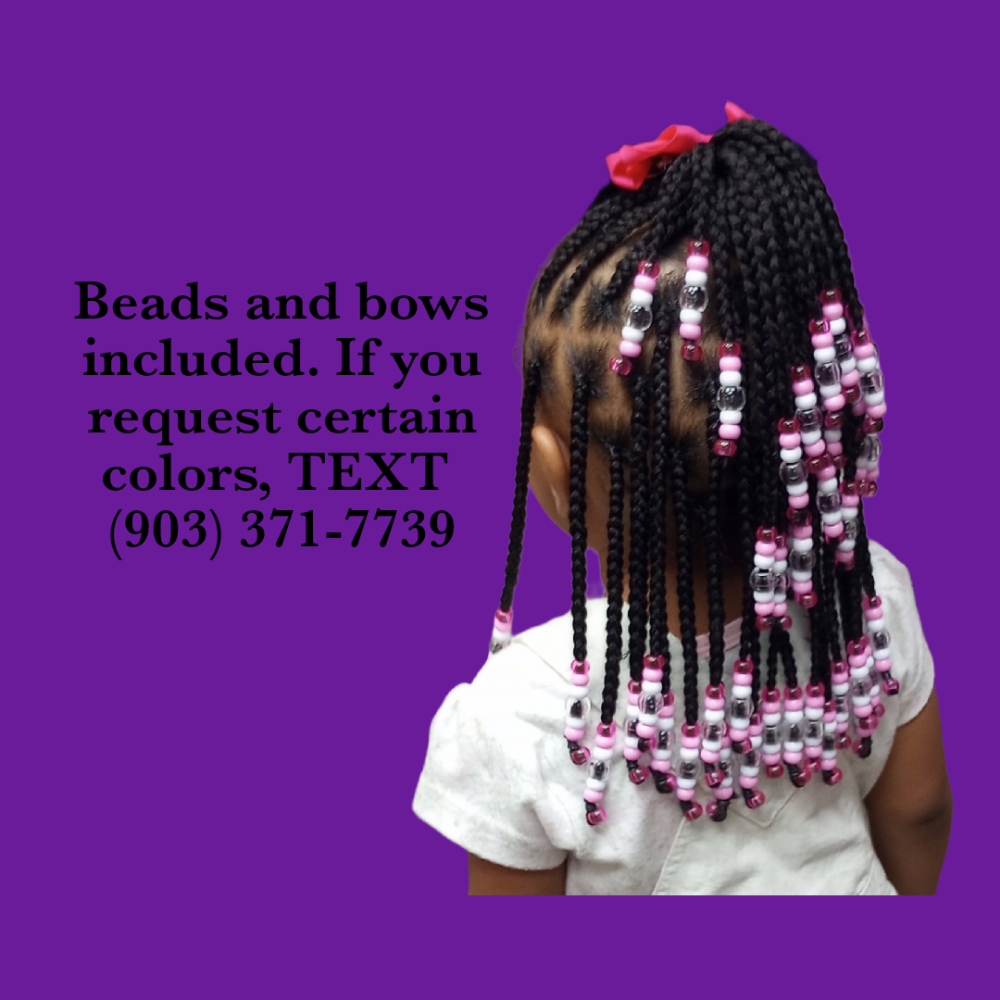 Kids Ages 2-8 KNOTLESS Braids