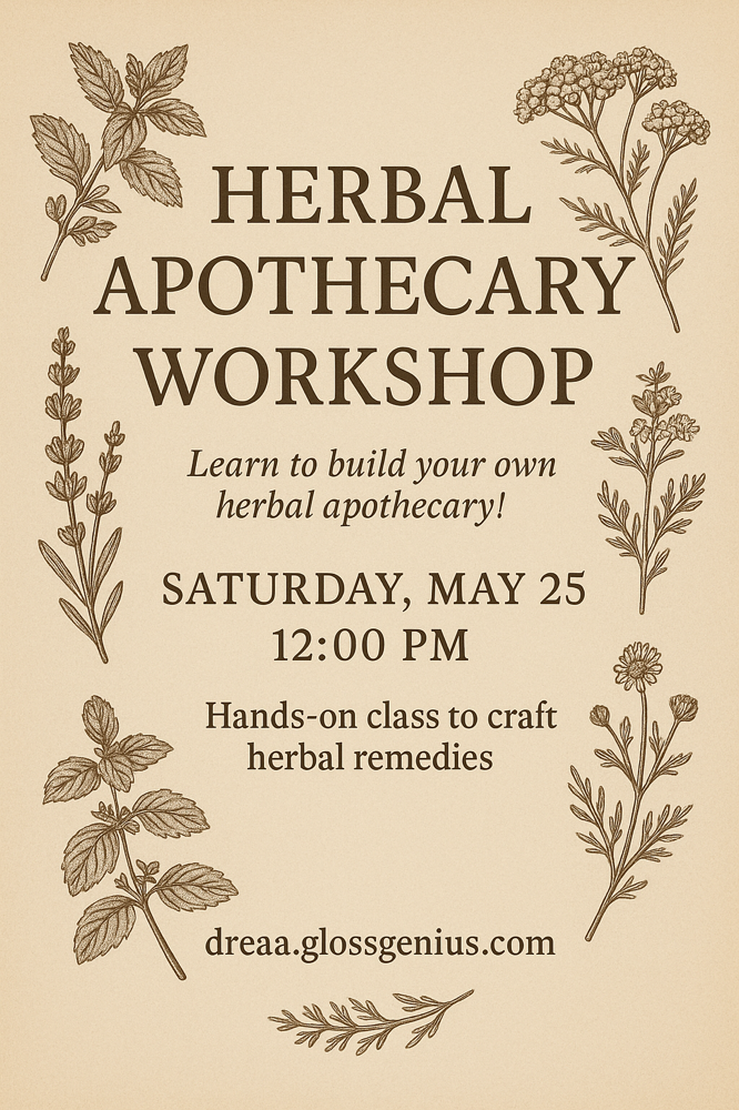 Herbal Apothecary Workshop