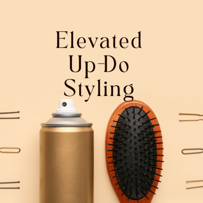 Elevated Up-Do Styling at The Feel Good Chair in Hammond, IN
