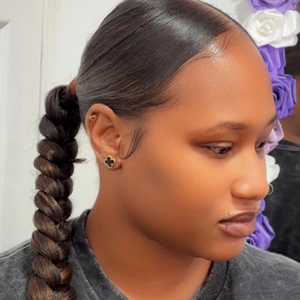 Sleek Ponytails at Erica B Nails in Lancaster, CA