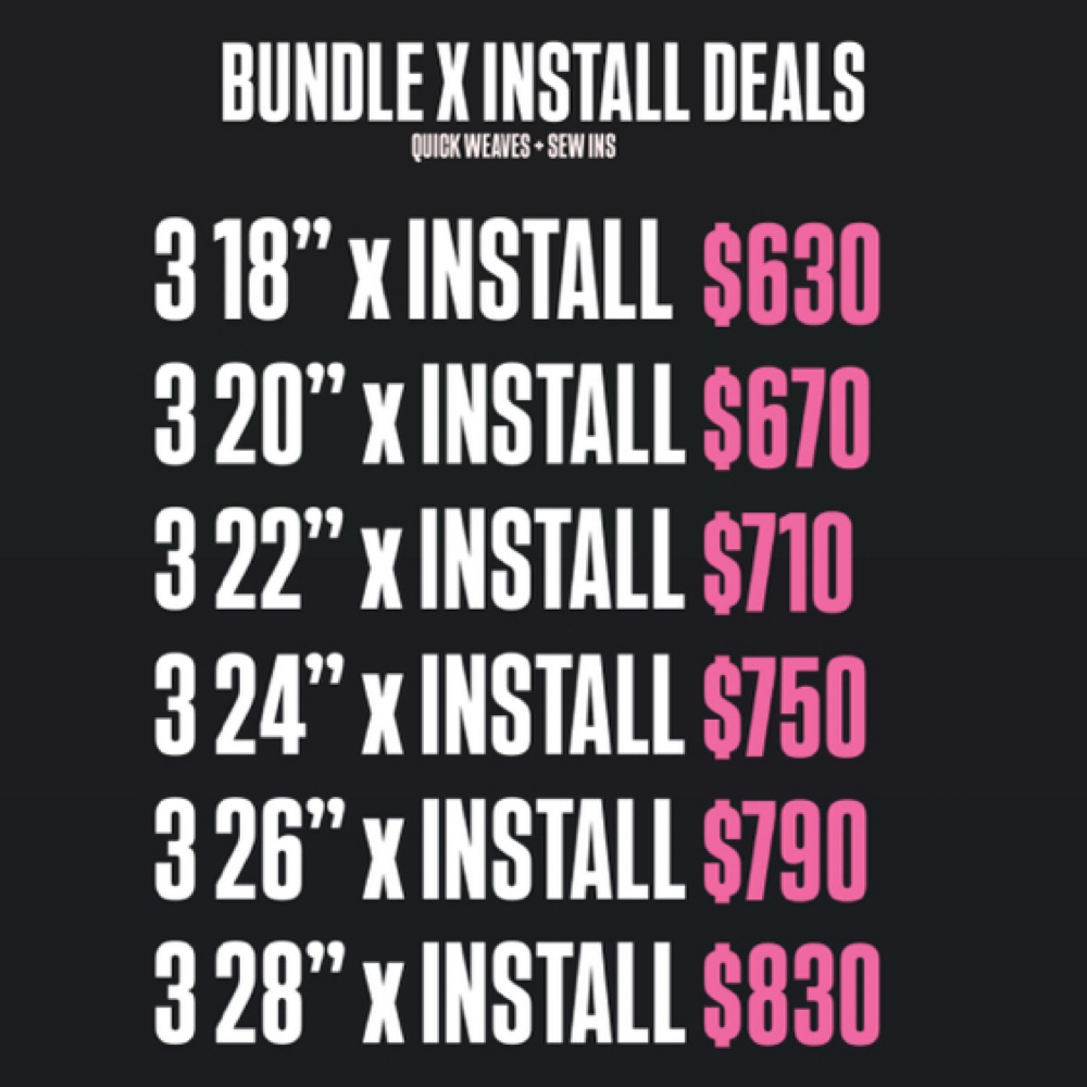 BUNDLE X INSTALL DEAL at HairbyNeah in Phoenix, AZ