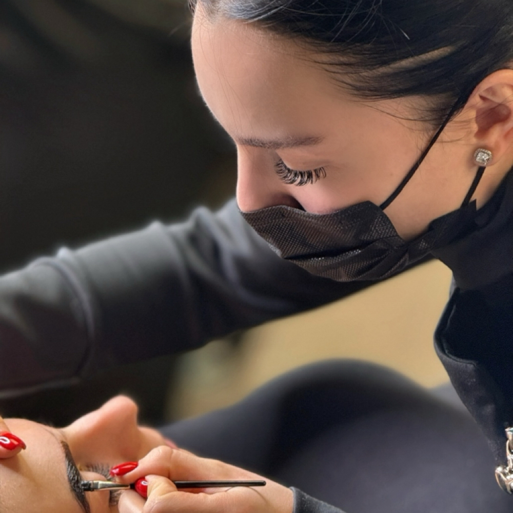 Eyebrows Tint at LuxeAura Lashes and Spa Boston in Watertown, MA
