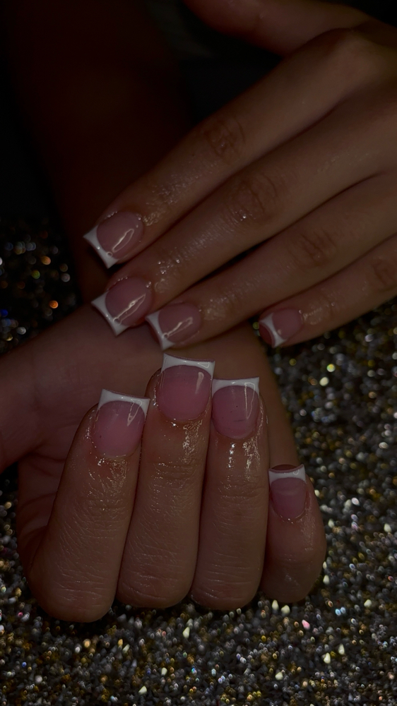 Short acrylic full set at Nici Did My Set in Falling Waters, WV