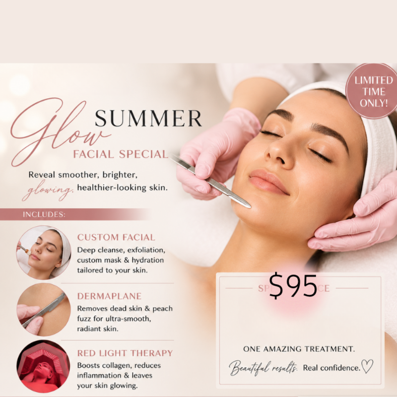 Summer GLOW FACIAL at The Skin Bar & Med Spa in Bryant, AR