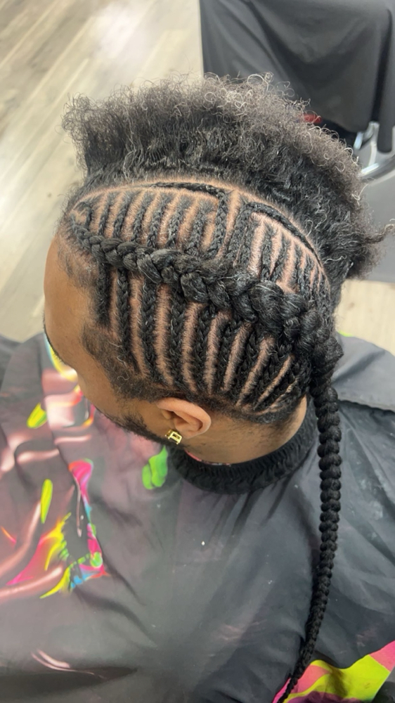 Men Braids (extentions Added)