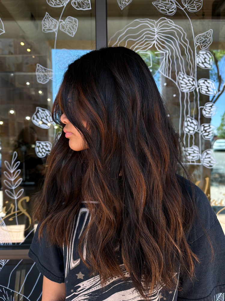 Partial Highlight / Balayage at Haven Beauty Bar in Rocklin, CA