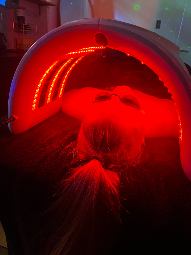 Scalp Massage W/ LED Light Therapy