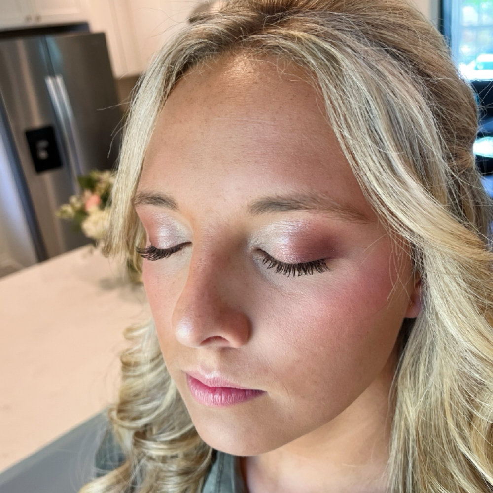 Glam Makeup Application at Cherokee Rose Salon and Spa in Toccoa, GA